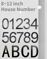 HOUSE SIGN ADDRESS SIGN NUMBER BLACK ACRYLIC LARGE 30CM MODERN PLAQUE