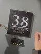 Custom Solar LED 3D Acrylic House Sign | Personalised Address Plaque