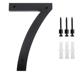 Custom Black Acrylic House Sign | Personalised Number & Letter Address Plaque