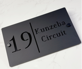 Custom Double-Layer Acrylic House Sign | Personalised Address Plaque
