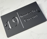 Custom Double-Layer Acrylic House Sign | Personalised Address Plaque