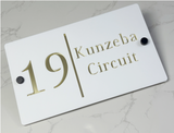 Custom Double-Layer Acrylic House Sign | Personalised Address Plaque