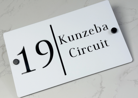 Custom Double-Layer Acrylic House Sign | Personalised Address Plaque