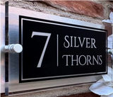Custom 3D Glass Effect Acrylic House Sign | Personalised Address Plaque