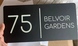 Custom Rectangle Acrylic House Sign | Personalised Number & Address Plaque