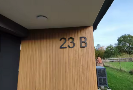 Large 30cm Black Acrylic House Sign | Personalised Number or Letter