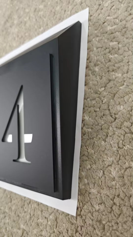 LED SOLAR CUSTOM HOUSE SIGN NUMBER STREET SIGN ACRYLIC WHITE LIGHT ADDRESS DOOR WALL PLAQUE