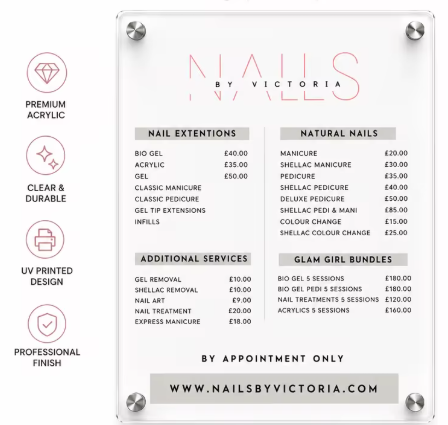 Custom Logo Acrylic House Sign | Personalised Business & Residential Signage