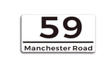 HOUSE SIGN NUMBER STREET SIGN BLACK OR WHITE ACRYLIC ADDRESS DOOR WALL PLAQUE