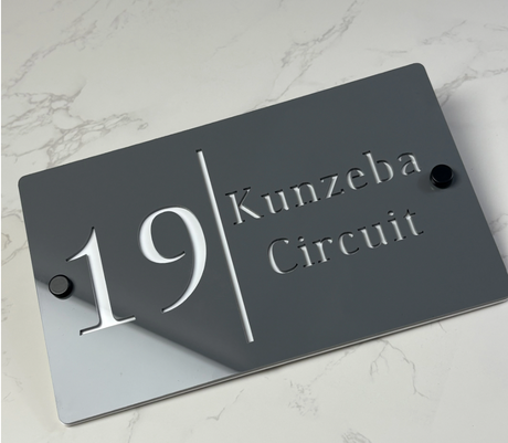 Custom Double-Layer Acrylic House Sign | Personalised Address Plaque