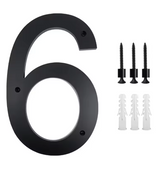 Custom Black Acrylic House Sign | Personalised Number & Letter Address Plaque