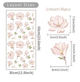 LILY FLOWERS FIRST IMPRESSIONS BUTTERFLIES PETAL 3D WALL STICKER MURAL Decal