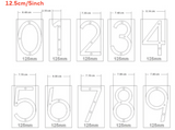 Custom LED House Number Sign | Backlit Stainless Steel Address Plaque | Gold