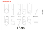 Custom LED House Number Sign | Backlit Stainless Steel Address Plaque | Gold