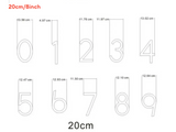 Custom LED House Number Sign | Backlit Stainless Steel Address Plaque | Gold